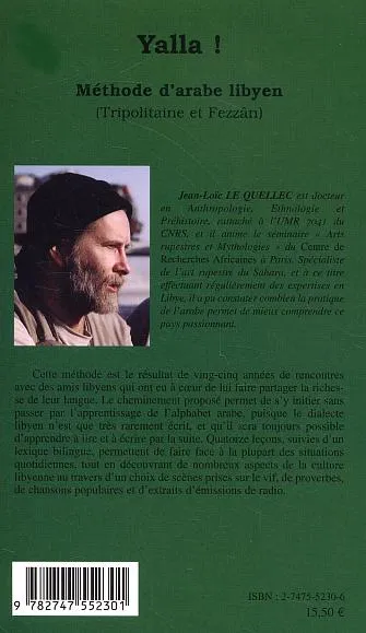 Yalla ! Méthode d'arabe libyen, (Tripolitaine et Fezzân) Jean-Loïc Le Quellec