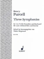 3 Symphonies, 2 treble recorders and piano. Partition et parties.