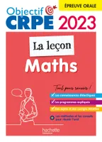 Objectif CRPE 2023 - Maths - La leçon -  épreuve orale d'admission