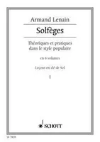 Solfèges, Théorique et pratique dans le style populaire. voice and piano.