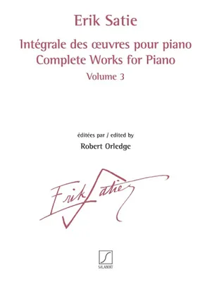 Intégrale des œuvres pour piano volume 3