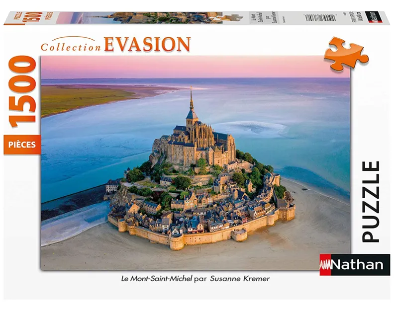 Jeux et Jouets Puzzle Puzzle de plus de 500 pièces Le Mont Saint-Michel par Suzanne Kremer 1500 pièces