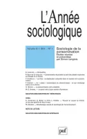 L' année sociologique 2011 - vol. 61 - n° 1, Sociologie de la consommation