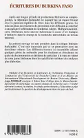 Écritures du Burkina Faso, Vol. 1, Ecritures du Burkina Faso, Volume 1