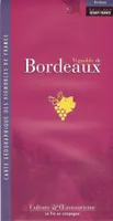 Carte du vignoble de Bordeaux (Carte pliée des vignobles)