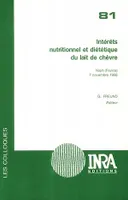 Intérêts nutritionnel et diététique du lait de chèvre, Niort (France), 7 novembre 1996