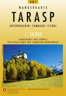 Carte nationale de la Suisse, 249 T, TARASP PEDESTRE