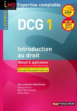 1, INTRODUCTION AU DROIT LICENCE DCG 1 : MANUEL 2009/2010, manuel & applications