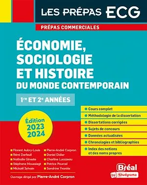 Économie, sociologie et histoire du monde contemporain : 1re et 2 années - Prépas commerciales - Édition 2023-2024
