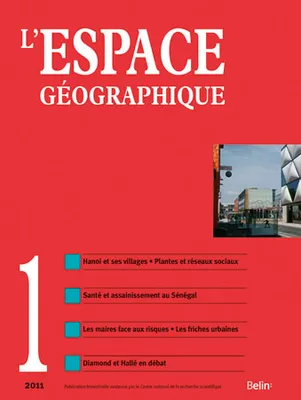 L'Espace Géographique n°1, <SPAN>mars 2011</SPAN>