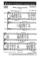 Fünf ostpreußische Volkslieder, 5. Reiter, schmuck und fein (aus Masuren). mixed choir a cappella. Partition de chœur.
