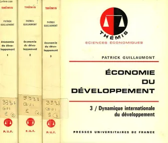 Economie du developpement t.1