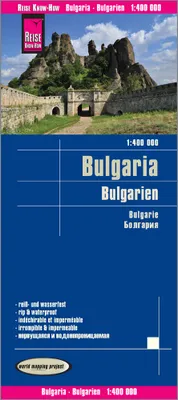 CARTE DE BULGARIE 1/400.000