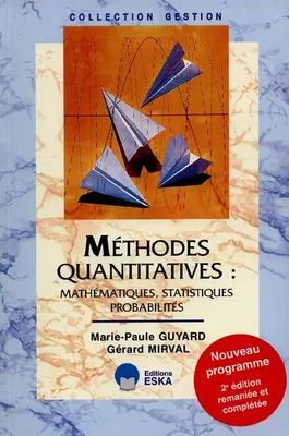 Méthodes quantitatives mathématiques, statistiques, probabilités, mathématiques, statistiques, probabilités