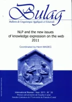 Bulag, n°35/2011, NLP and the new issues of knowledge expression on the web 2011
