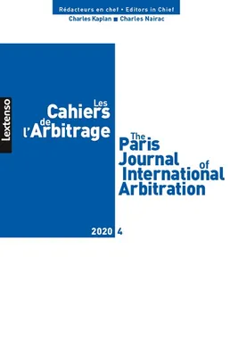 Les Cahiers de l'Arbitrage N°4-2020
