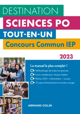Destination Sciences Po - Concours commun IEP 2023, Tout-en-un
