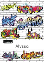 Le carnet d'Alyssa - Petits carreaux, 96p, A5 - Graffiti