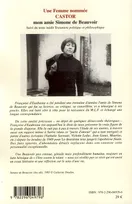 Une Femme nommée CASTOR, Mon amie Simone de Beauvoir - Suivi du texte inédit "Testament politique et philosophique"