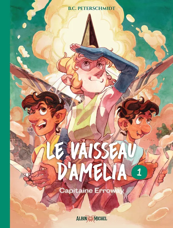Livres BD Le Vaisseau d'Amelia - tome 1 - Capitaine Erroway Aude Pasquier