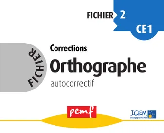 Fichier Orthographe 2 corrections