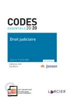 Code essentiel - Droit judiciaire 2020, À jour au 1<sup>er</sup> juillet 2020