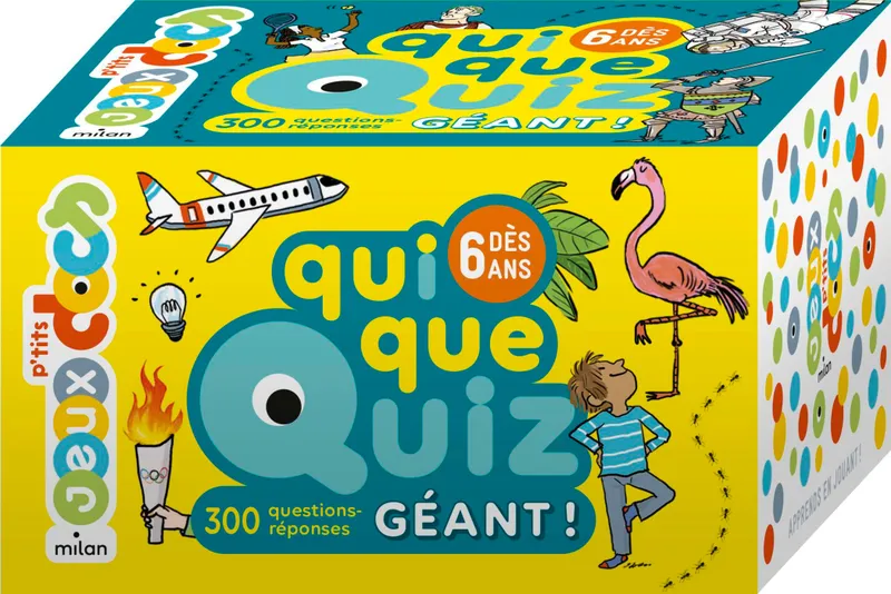 Livres Loisirs Sports Quiquequiz géant ! - 300 questions-réponses Lucie De La Héronnière, Pascal Prévôt