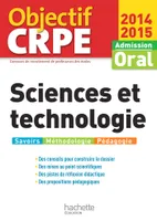 Objectif CRPE : Epreuves d'admission Sciences et technologie 2014 2015