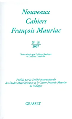 Nouveaux cahiers François Mauriac N°15