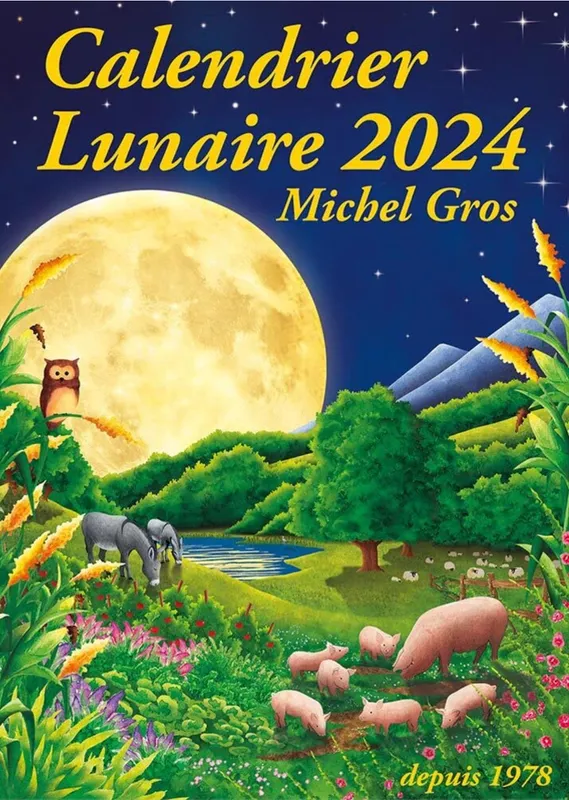 Calendrier Lunaire 2024 - Michel Gros - Initiales