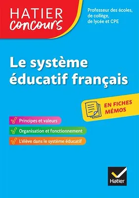 Concours enseignement - Le système éducatif français en fiches mémos - 2023-2024 - Révision