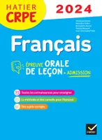 Français - CRPE 2024-2025 - Epreuve orale d'admission