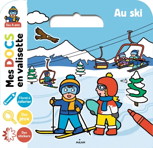 Livres Jeunesse Loisirs et activités Au ski Stéphanie Ledu, Lucie Voisin
