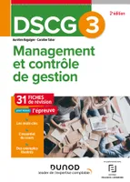 DSCG 3 Management et contrôle de gestion  - Fiches 2023-2024, fiches de révisions 2023-2024