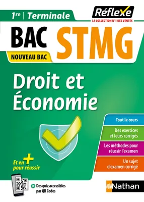 Spécialité Droit et économie - STMG - 1re/Term - (Guide Réflexe N°19) - 2022