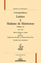 Lettres de madame de Maintenon, 8, Correspondance, Lettres à madame de Maintenon