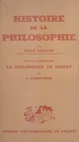 Histoire de la philosophie, La philosophie en Orient
