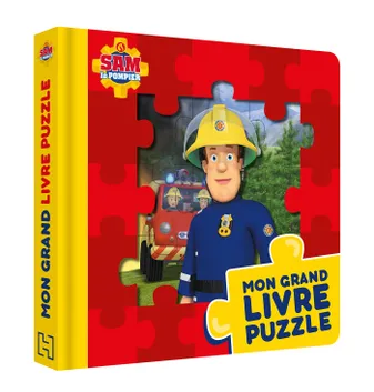 Sam le pompier - Mon grand livre puzzle
