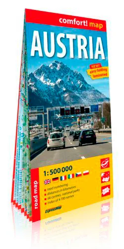 Austria 1/500 000 (Carte Grand Format Laminee) XXX