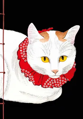 Carnet Hazan Les chats dans l'estampe japonaise 16 x 23 cm (papeterie)