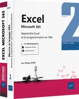 Excel Microsoft 365 - Coffret de 2 livres : Apprendre Excel et la programmation en VBA