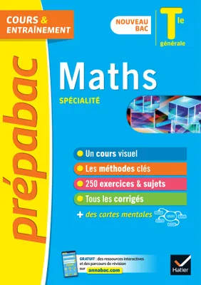 Prépabac Maths (spécialité) Tle générale  - Bac 2023, nouveau programme de Terminale