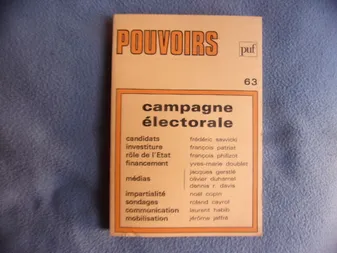 Pouvoirs n° 63 campagne électorale