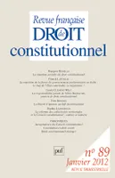 Revue française de droit constitutionnel 2012..., Varia