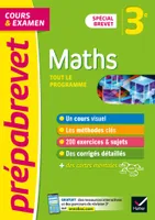 Prépabrevet Maths 3e - Brevet 2024, cours, méthodes et entraînement