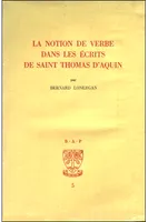 BAP n°5 - La notion de verbe dans les écrits de saint Thomas d'Aquin