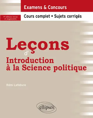 Leçons d'Introduction à la Science politique, À jour au 10 mai 2022. Édition revue et augmentée