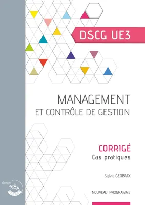 DSCG, 3, Management et contrôle de gestion, Ue 3 du dscg