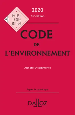 Code de l'environnement 2020