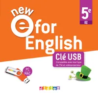 NEW E For English 5e - ed. 2022 - Clé USB classe